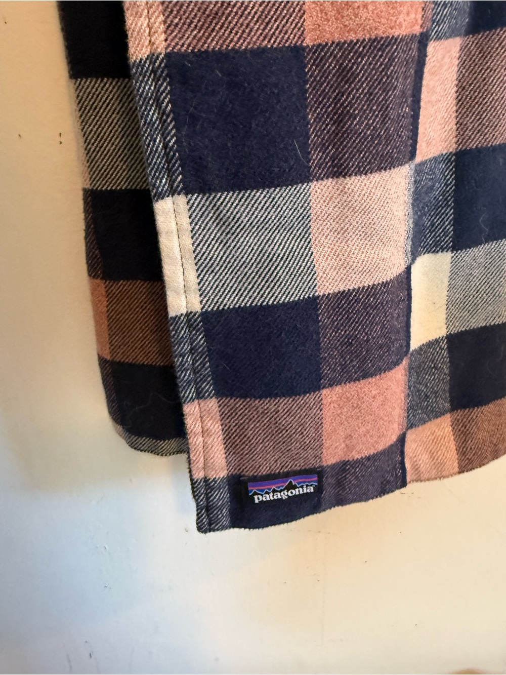 Plaid patagonia flannel scarf